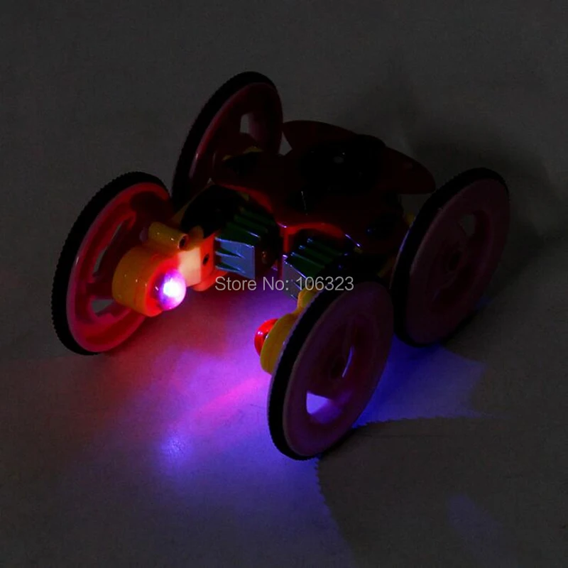RC 2 4G Mini Stund автомобиль турбо мигающий Спиннер четырехколесный гироскоп R/C игрушки