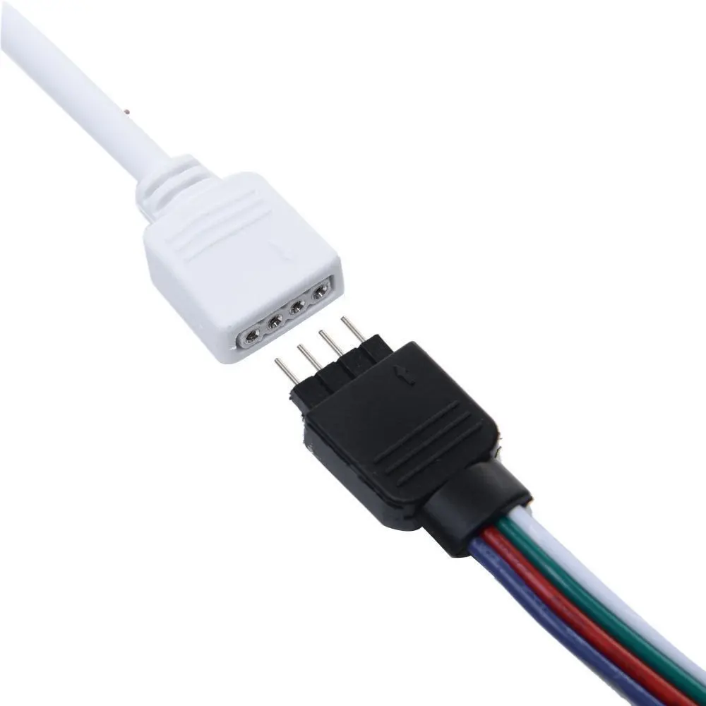 5M 3528 SMD Светодиодные ленты светильник RGB гибкая светодиодная лента световой DC 12V +