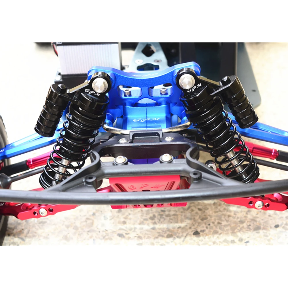 

GPM Metal alloy L-shaped front shock absorber damping with negative pressure cylinder for LOSI 1:6 SUPER BAJA REY LOS05013 Truck
