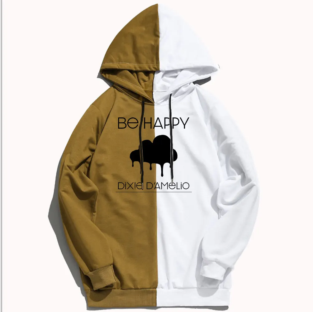 

Dixie D'amelio Worden Gelukkig 3D Hoodies Sweatshirts Mannen Vrouwen Print Trui Hip Hop Casual Unisex Trainingspak Hooded Kledin