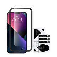 9h tempered glass screen protector film for iphone 13 13 mini 13 pro max with installation frame