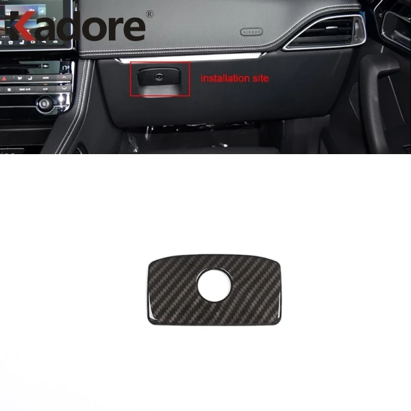 Для Jaguar F PACE XE XF 2016 2018 2019 перчаточный ящик из углеродного волокна дверная ручка для
