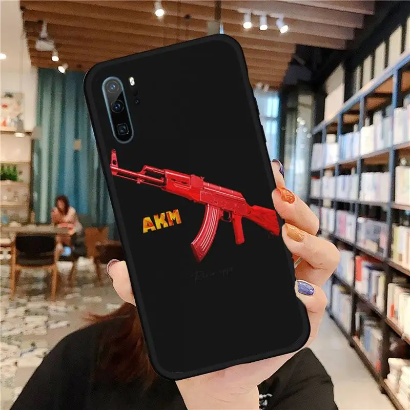 

PUBG free fire game gun Phone Case For Huawei honor Mate P 9 10 20 30 40 Pro 10i 7 8 a x Lite nova 5t
