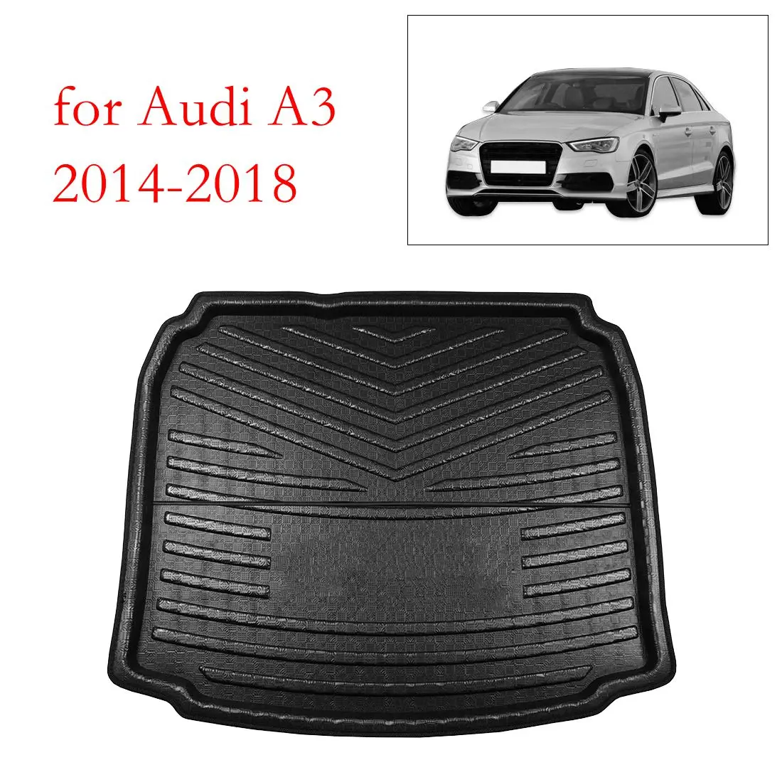 UXCELL ПЭ + Эва пенопластовый черный коврик для багажника подкладка защита пола