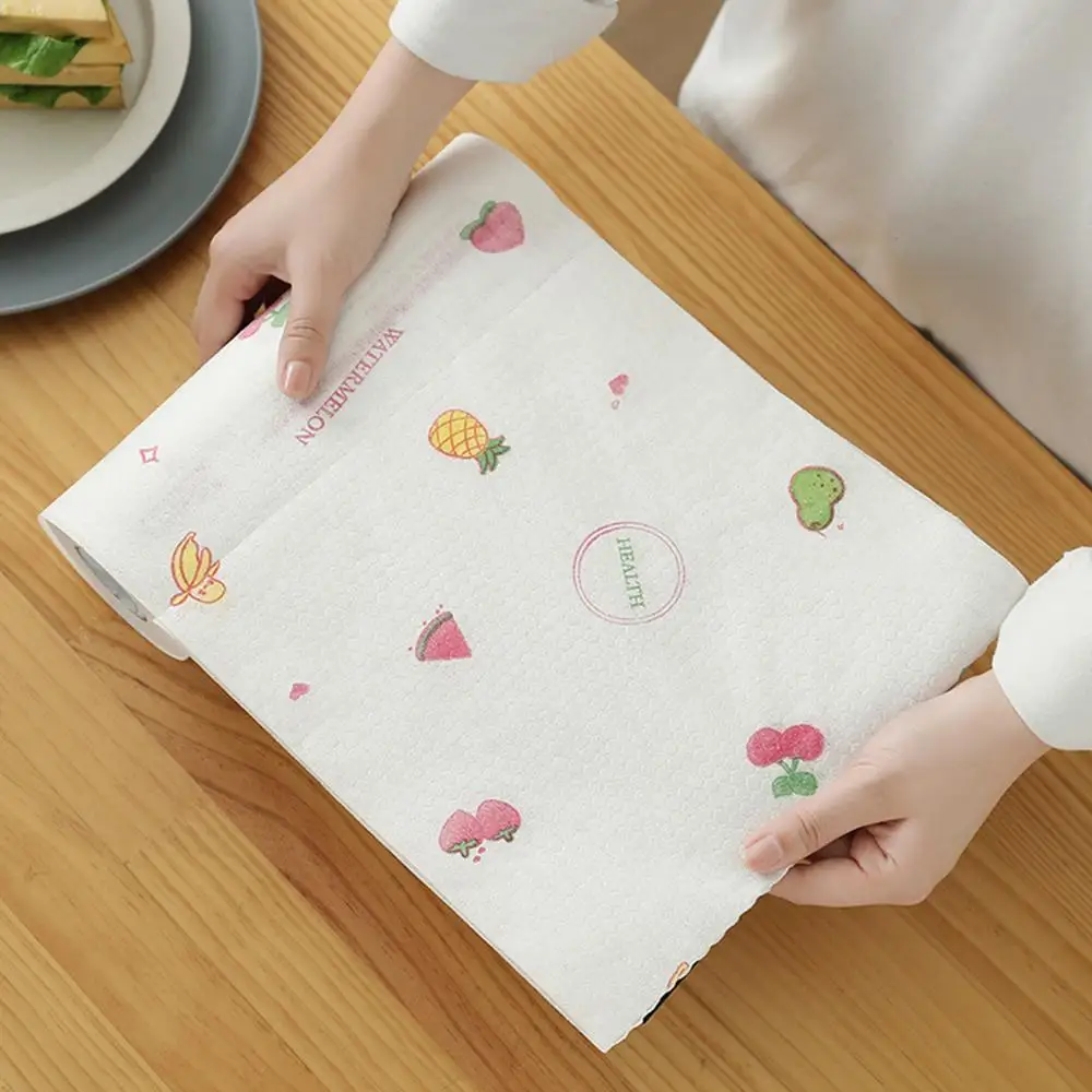 

50 Pieces Per Roll Rag Kitchen Wiping Rags Cleaning Cloth Home Washing Dish Kitchen Cleaning Towel Dishcloth