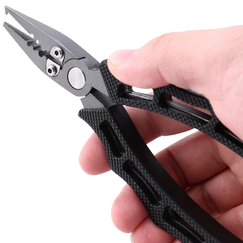 

Fishing Pliers Lure Fishing Tool Fishing Tackle Fishing Tool Set Multifunctional Fishing Pliers Black