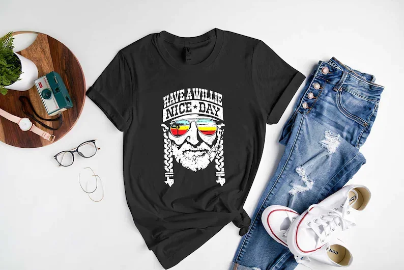 

Willie Nelson Shirt, Have A Willie Nice Day Shirt, Willie Shirt,Fashion Men's T-Shirts