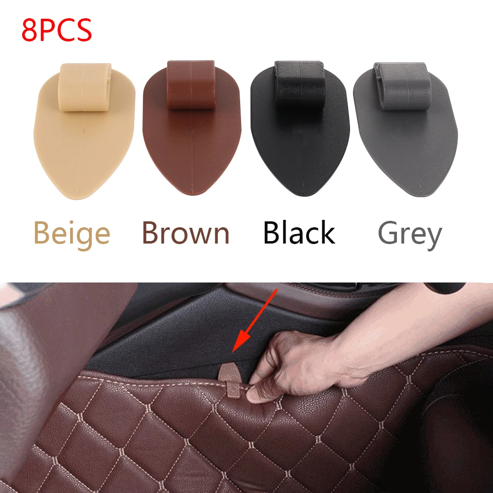 8 шт. автомобильные коврики Противоскользящий зажим коврик в автомобиль фиксация