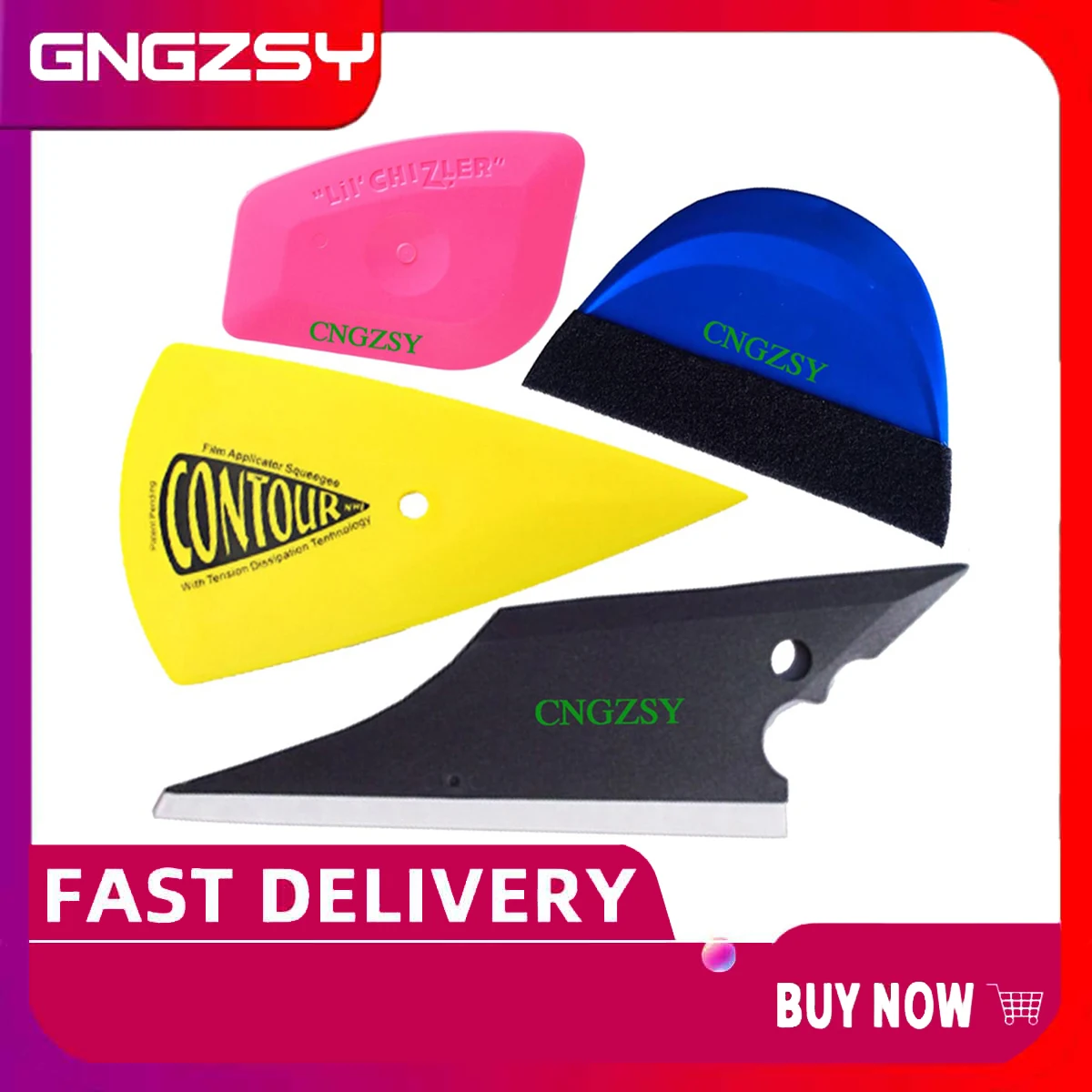 

4 шт. полезный шракель для очистки окон и стекла Автомобильный виниловый шракель для удаления пузырьков автомобильный лопата для снега рези...