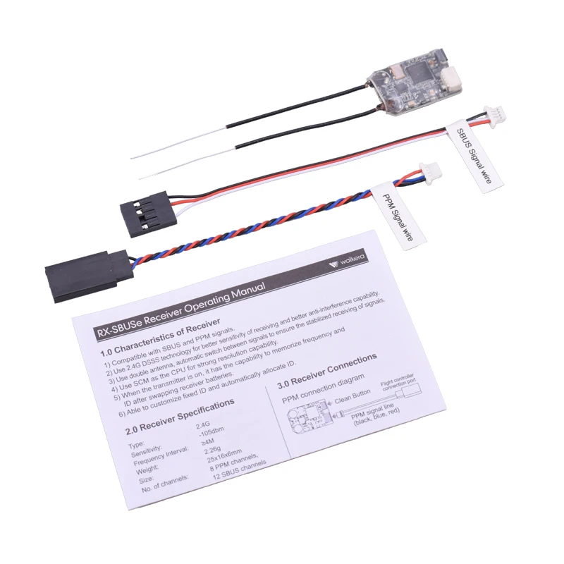 Walkera RC-SBUS 2 4G 12CH при разнесённом приёме SBUS PPM Выход приемник для Devo 7 F7 F10 F12E | Игрушки