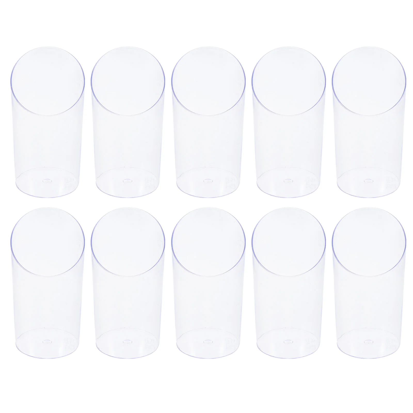 

30pcs Party Disposable Dessert Cup Plastic Dessert Cups Plastic Bevel Cup (65ml)