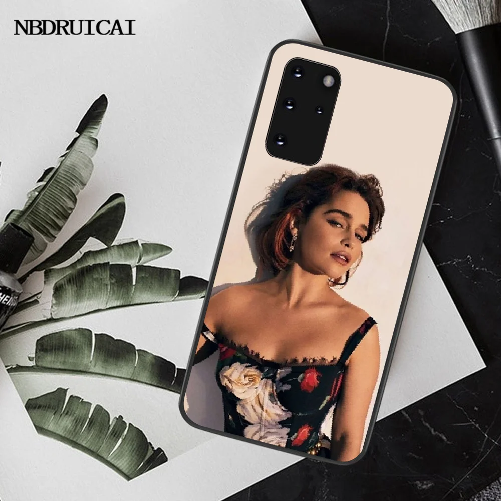 NBDRUICAI Emilia Clarke TPU Мягкий силиконовый чехол для телефона Samsung S20 plus Ultra S6 S7 edge S8 S9 S10