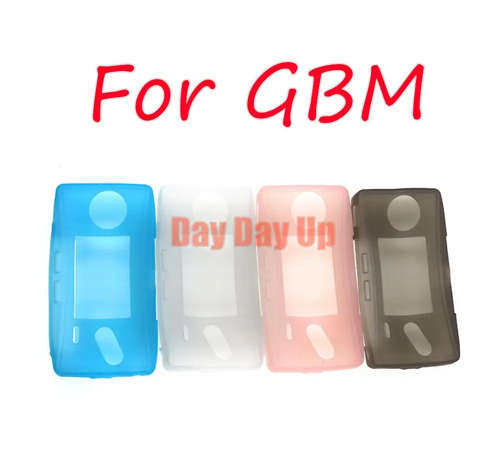 Защитный чехол для консоли GBM, защитный кожух, силиконовый мягкий, прозрачный, прозрачный GameBoy Micro.