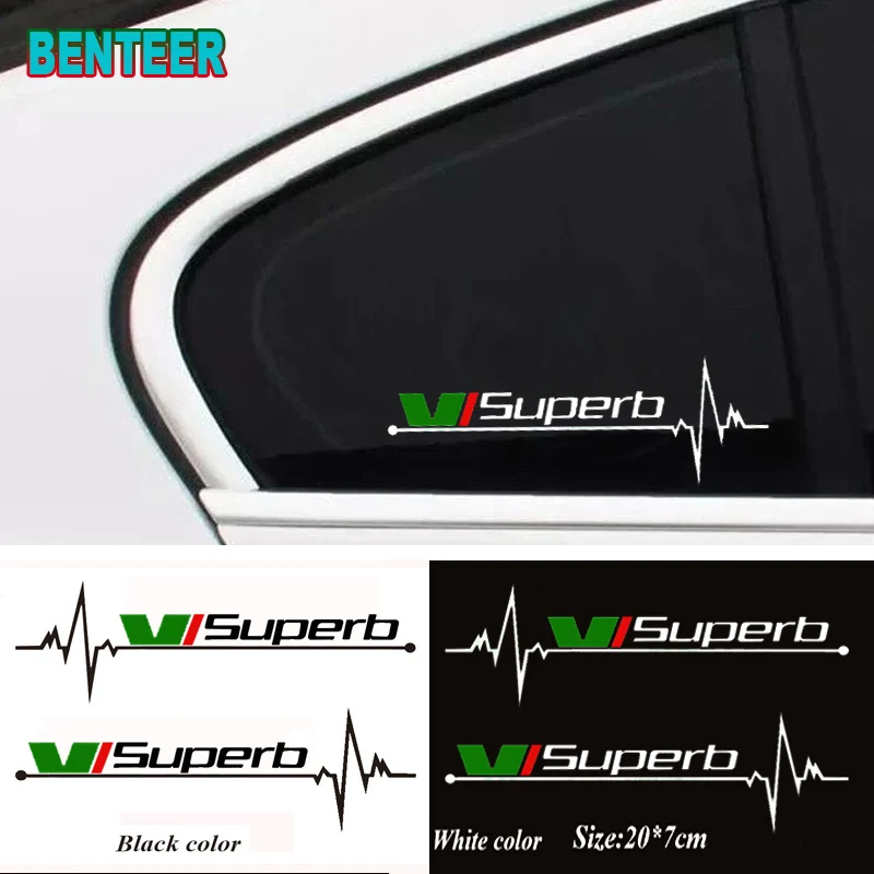 

2pcs Car Side Window Stickers For Skoda superb Auto Decor Accessories