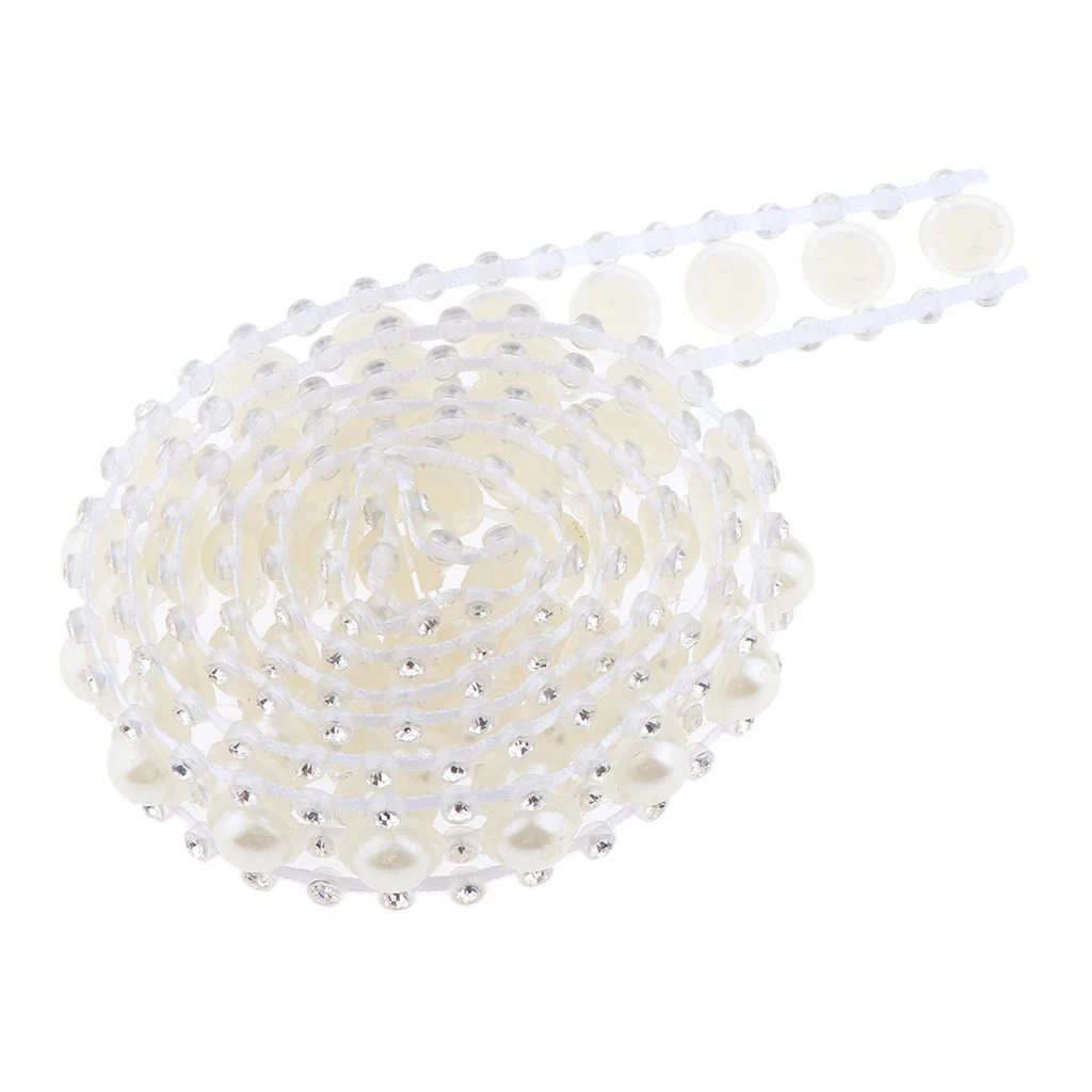 1 ярд Стразы жемчужная отделка аксессуары для шитья своими руками украшения шляп