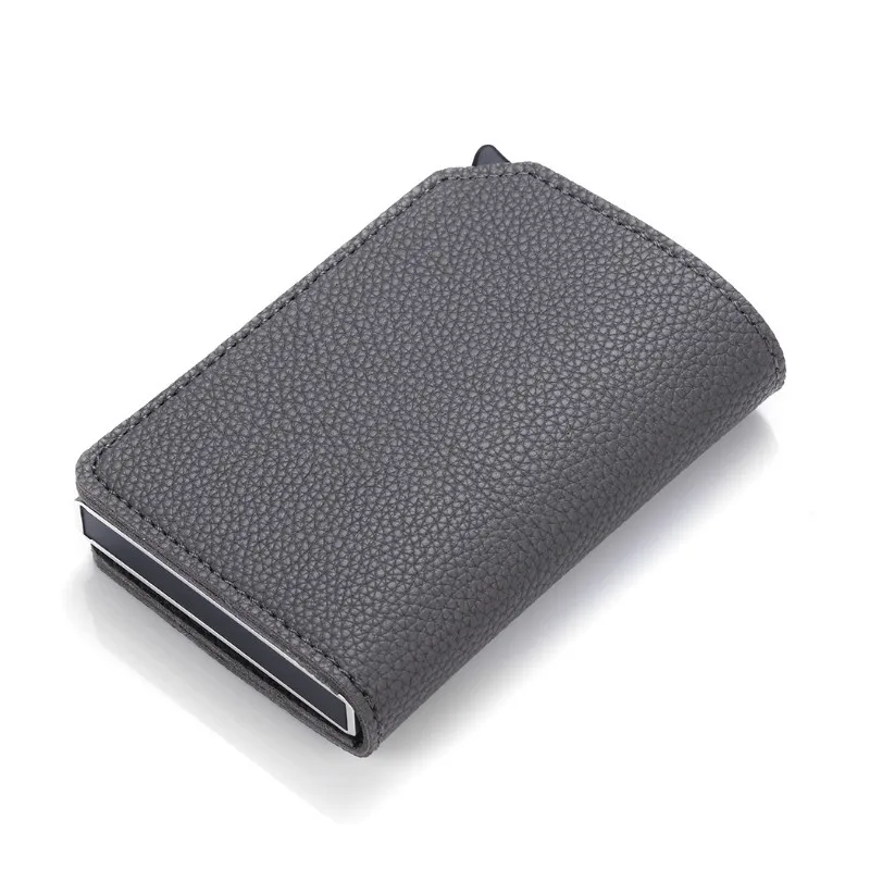BISI GORO Carbon Fiber Anti-theft Card Holder RFID Pop-up Clutch Multi Men and Women Unisex Card Case Multi Smart Wallet