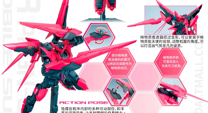 BANDAI MG 1/100 MG PPGN-001 gunдамская EXIA Темная материя фигурка модель модификации