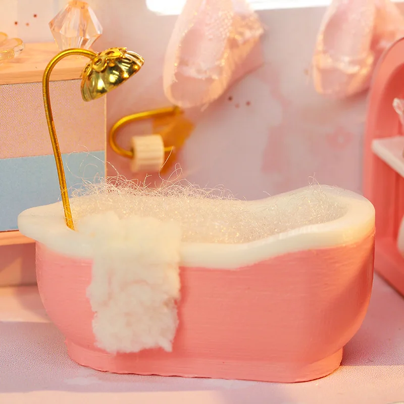 Деревянный кукольный домик сделай сам миниатюрный ручной работы комплект мебели