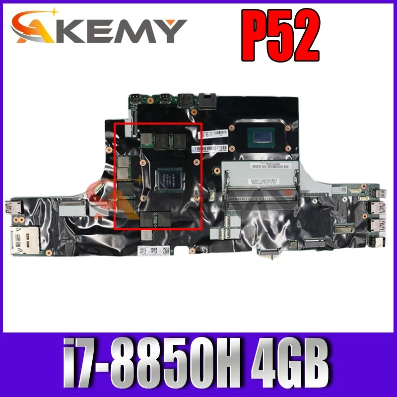 

For Lenovo ThinkPad P52 laptop motherboard NM-B562 CPU i7-8850H 4GB GPU tested 100% working FRU 01YU213 01YU212 01YU211 01YU222