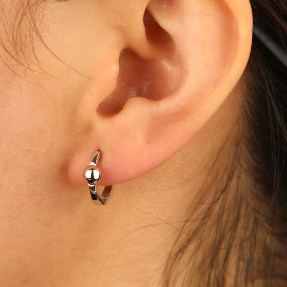 Женские серьги-кольца из серебра 925 пробы 2 цвета | Украшения и аксессуары