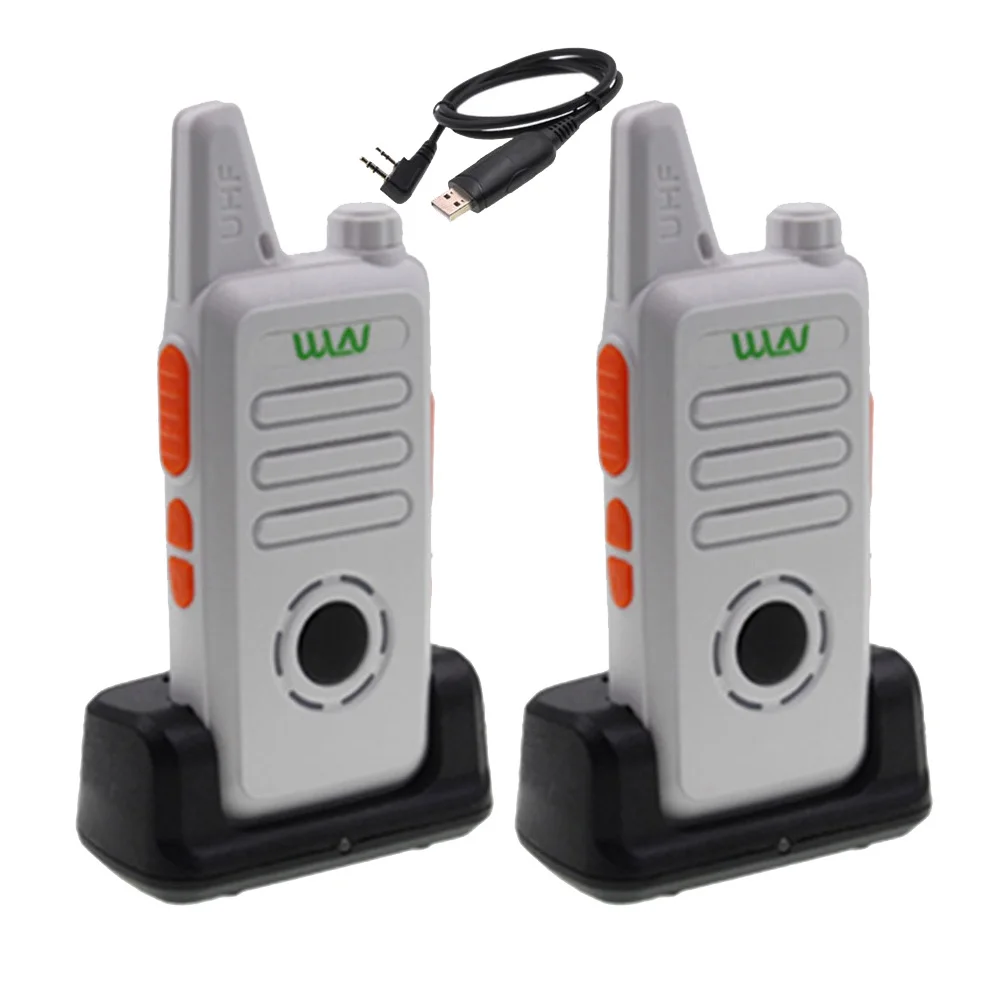 1 cable 2 chargers 2 шт. WLN KD-C1 Plus мини рация UHF 400-470 МГц с 16 каналов двухстороннее радио FM трансивер KD-C1plus - Цвет: 1 cable 2 chargers
