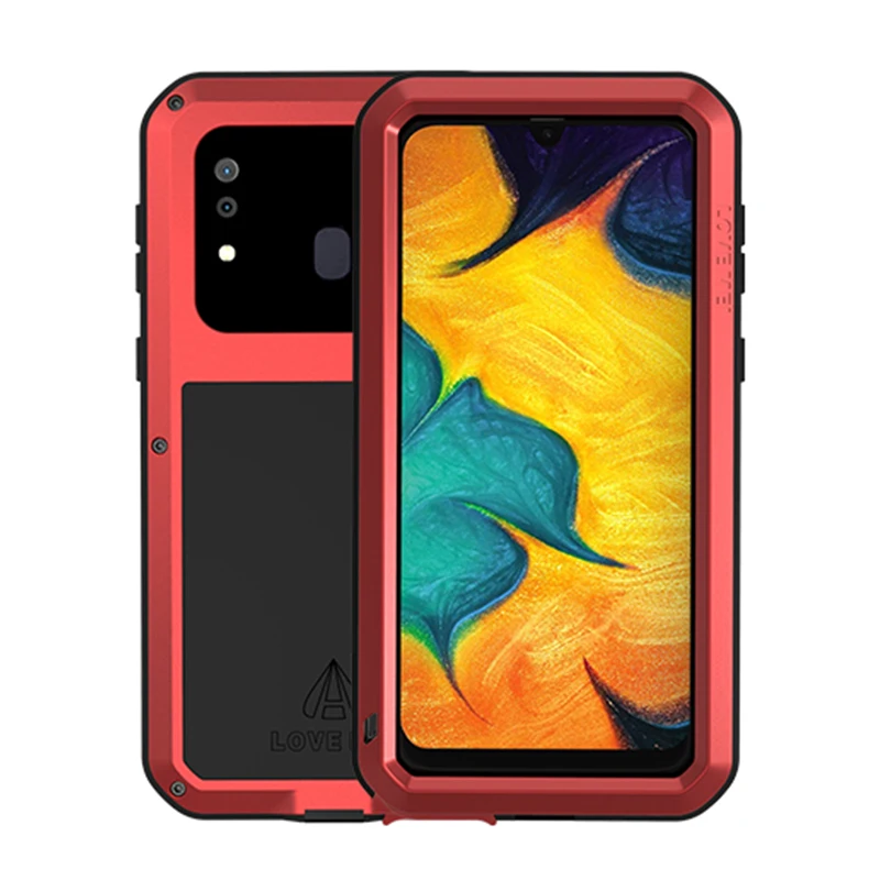 Бренд Love Mei чехол для samsung Galaxy A20 A30 противоударный металлический полный корпус