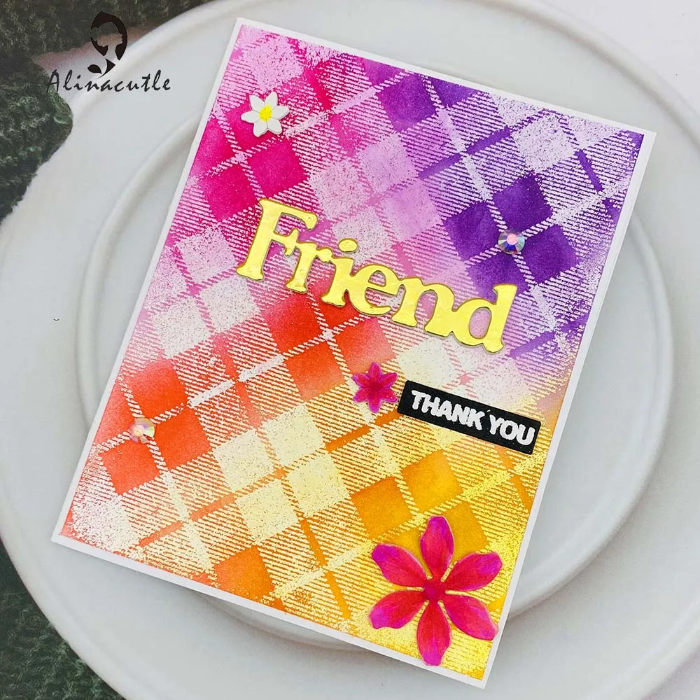 Прозрачный штамп Alinacutle текстурный задний фон для рукоделия скрапбукинг альбом