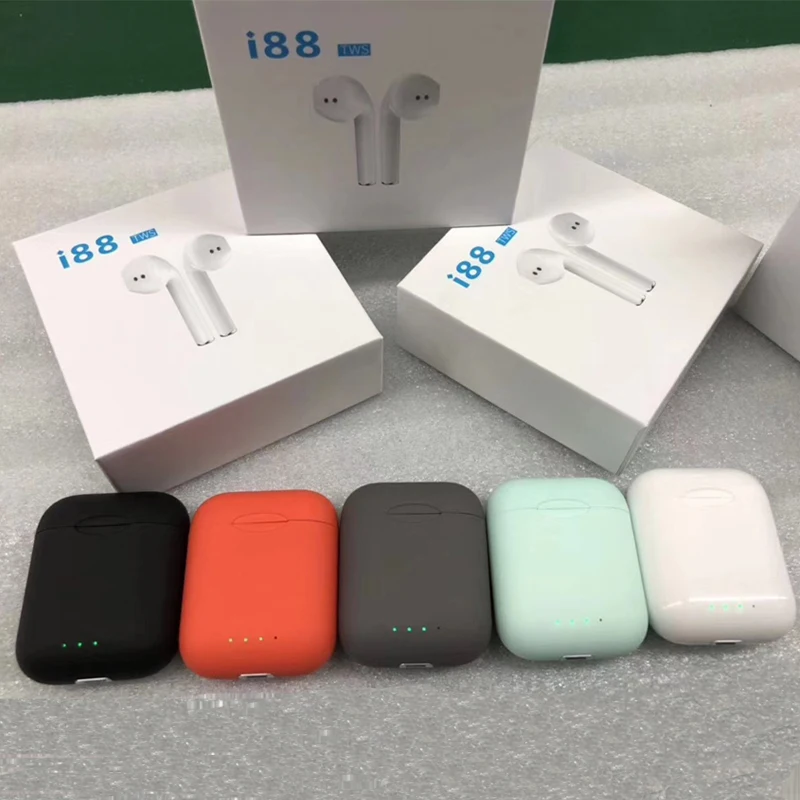 Беспроводные наушники i88 tws Bluetooth 5,0 наушники с сенсорным управлением для iPhone Xiaomi airdot PK i10 i12 tws i30 i60 гарнитура наушники