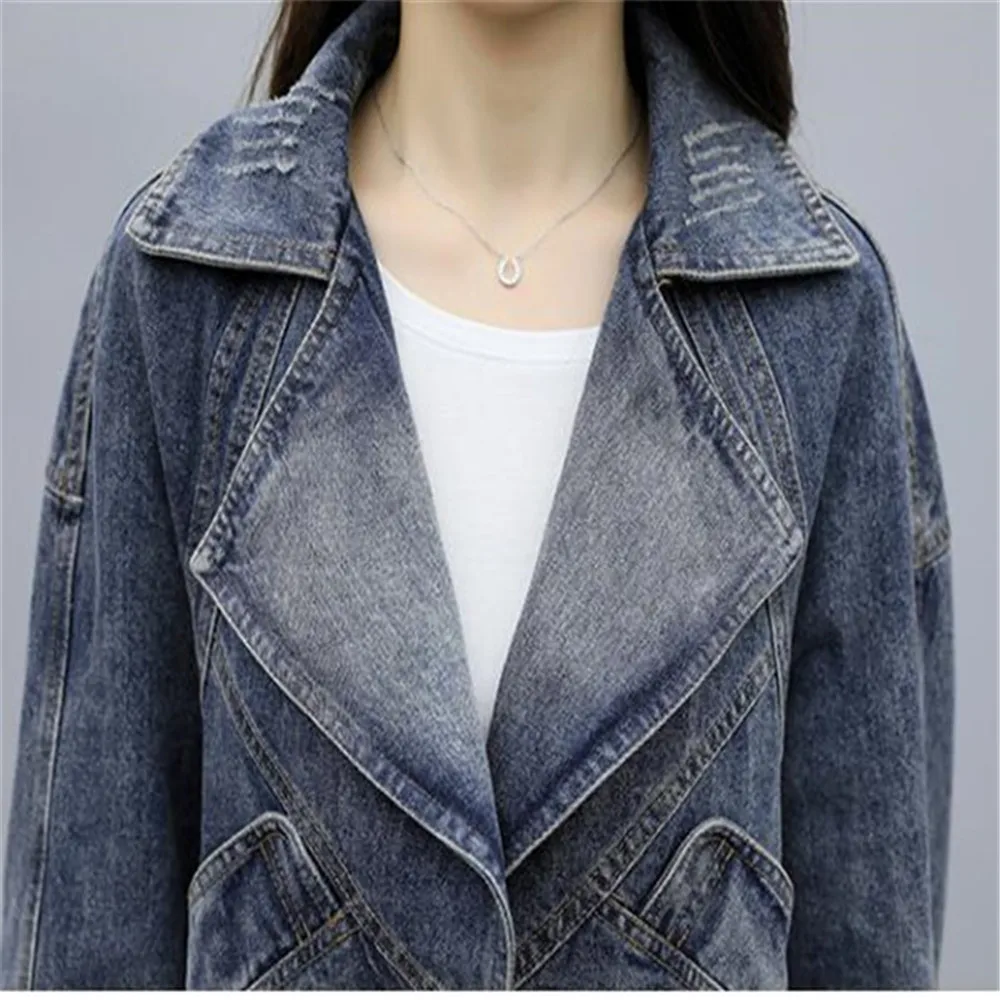 

2021 Spring Autumn New Women's Clothing Denim Jacket Small Suit Casual Coat Top Clothes