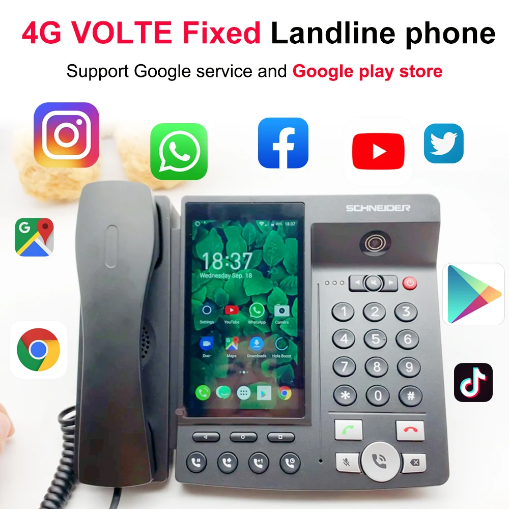 4G VOLTE landline беспроводной большой экран Android 7 0 Google play store глобальная Версия Телефона