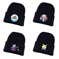 anime yuri on ice knitted hat cosplay hat unisex print adult casual cotton hat teenagers winter knitted cap