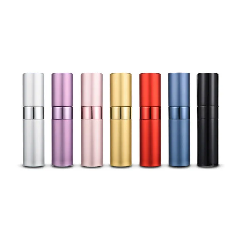 

8ml15ml metal aluminum perfume bottle cosmetic spray bottle portable empty bottle travel sub-bottle liner glass