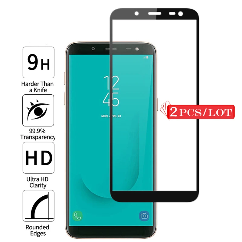 2 шт./лот Защита экрана для Samsung Galaxy J6 2018 закаленное стекло на Sansung SamsungJ6 J 6 J600 Sumsung