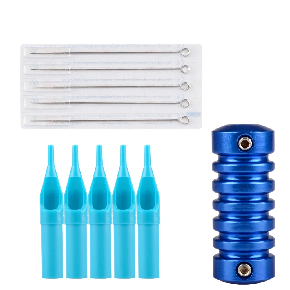 Полный набор для татуировок 1 Катушка пистолеты 6 цветов наборы черных пигментов