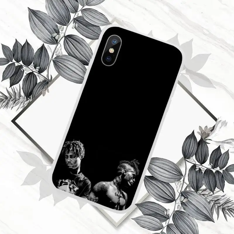 

YNDFCNB Rapper Juice WRLD Phone Case White Candy Color for iPhone 11 12 mini pro XS MAX 8 7 6 6S Plus X SE 2020 XR