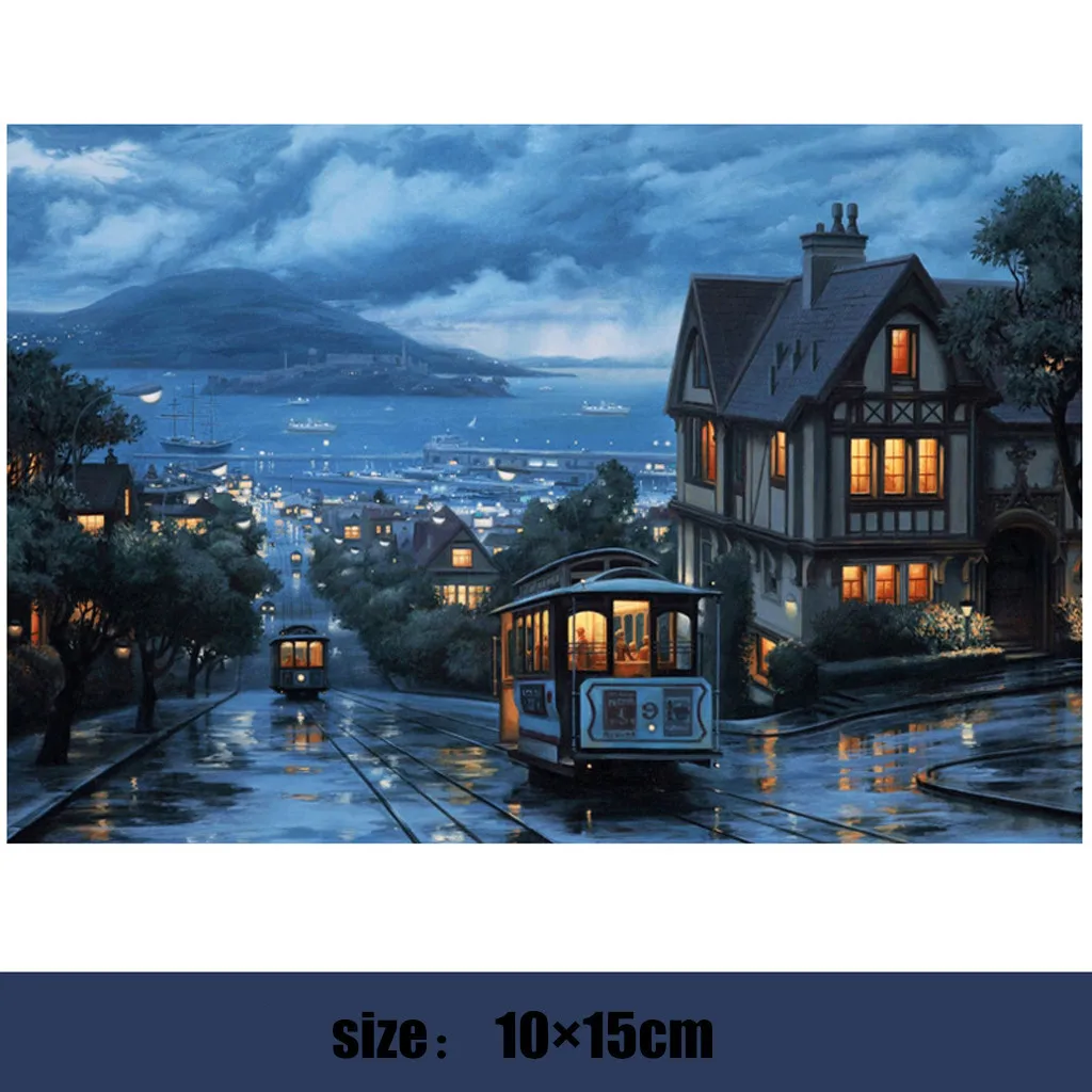 Пазлы для взрослых и детей 150 шт. тихий город мультяшный рисунок головоломка игра