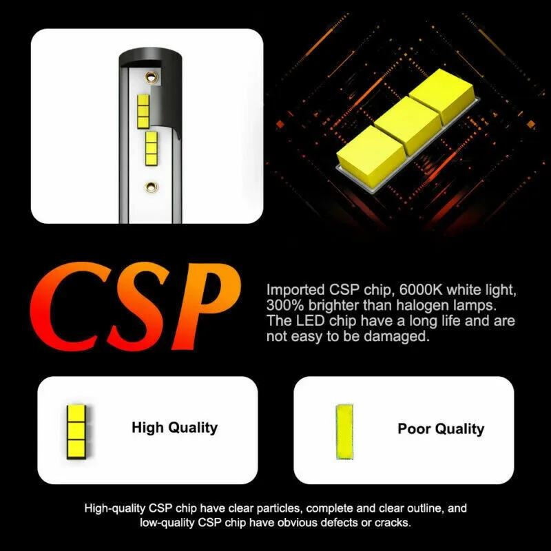 

H4 Bulb High Low Headlight IP68 LED Super Universal White 550000LM Auto