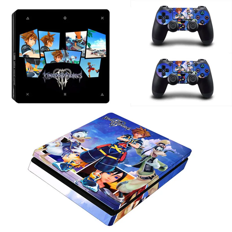 Тонкие наклейки PS4 Kingdom Hearts 3 PS 4 Play station тонкие Стикеры для playstation Slim консоль и