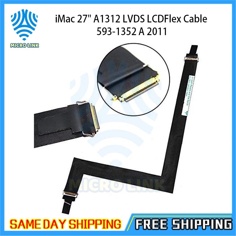 Оригинальный Новый гибкий кабель для iMac 27 &quotA1312 LVDS LCD 593-1352 A 2011 | Компьютеры и офис