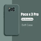 Чехол Poco X3 Pro Poco X 3 poco x3 nfs чехол жидкий силиконовый мягкий защитный чехол для камеры чехол чехлы обложка для сяоми Pocophone Poco х3 пока x3 F3 M3 про корпус