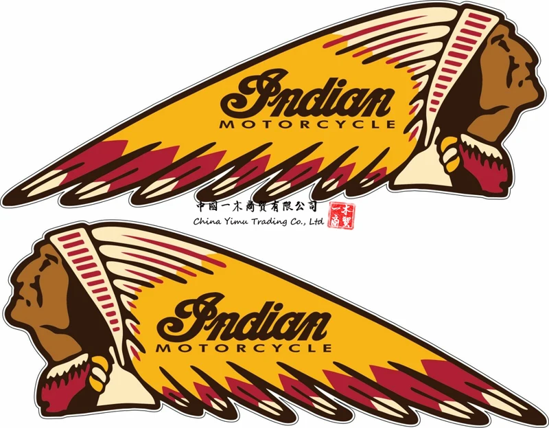 

Indian War Bonnet Motorcycles Set Of 2 Vinyl Decal Sticker Car Truck Window