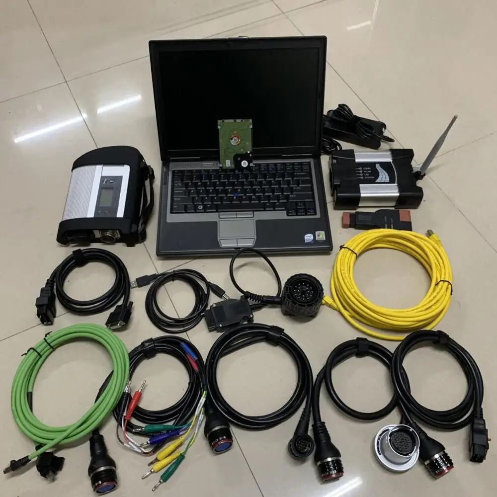Автомобильный сканер кодов Mb Star C4 SD Connect Compact 5 Wifi ICOM NEXT 1 ТБ SSD используемый ноутбук