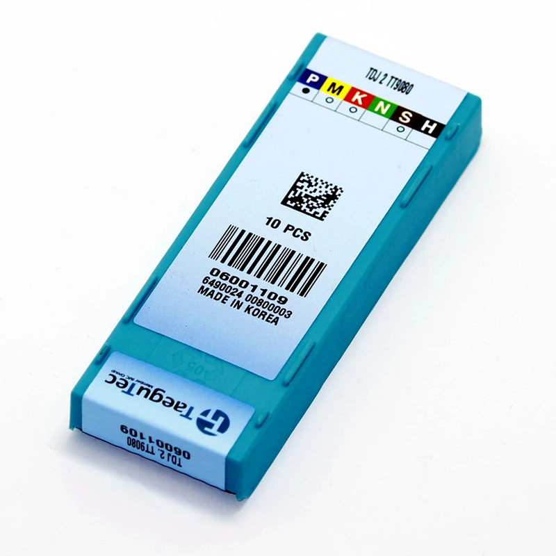 10 шт./лот TDJ 2 TT9080 вставки для токарного станка TaeguTec | Инструменты