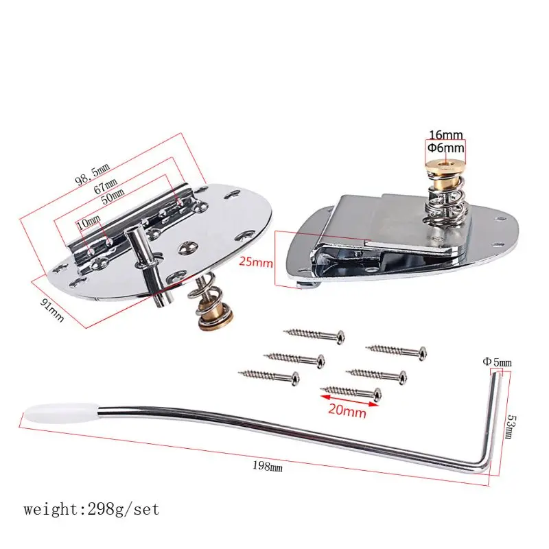 

85AB Guitar Tremolo System Bridge Tailpiece For JP Musta Jazzmast Jagu FD Mexico Electric Parts