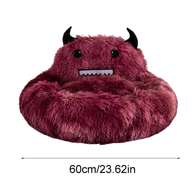 

Plush Monsters Shape Pet Sleeping Bed Warm Winter Cat Nest Mat Washable Kennel Lovely Dog Bed Sofa Cushion Fluffy Soft Household