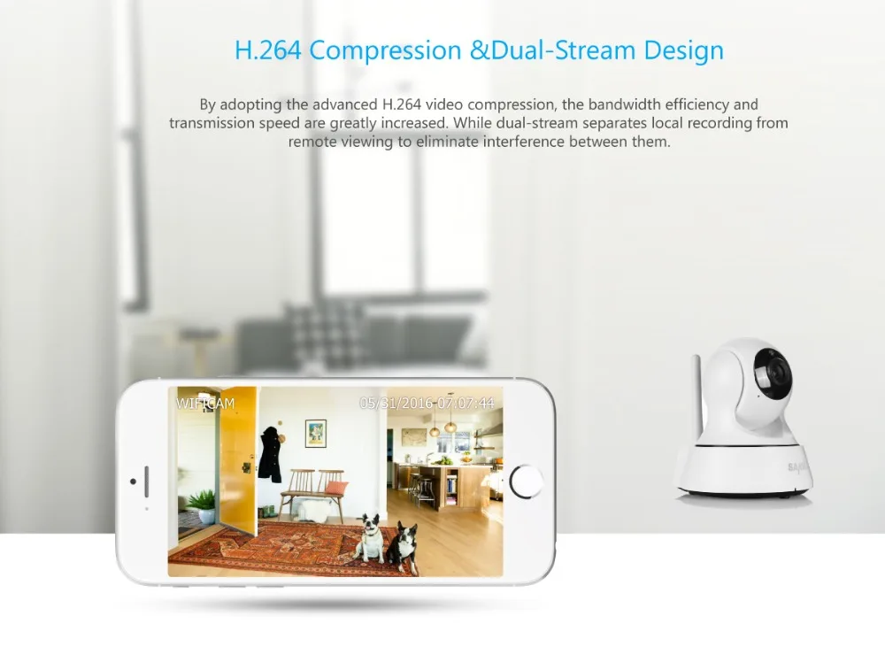 SANNCE 720P HD WiFi IP камера CCTV камера безопасности ночное видение инфракрасный двухсторонний аудио 1MP Детский Монитор умная ИК Беспроводная камера