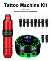 tattoo kit professional rocket tattoo machine pen motor strong tattoo power supply 10 pcs cartridge needle tattoo supplies