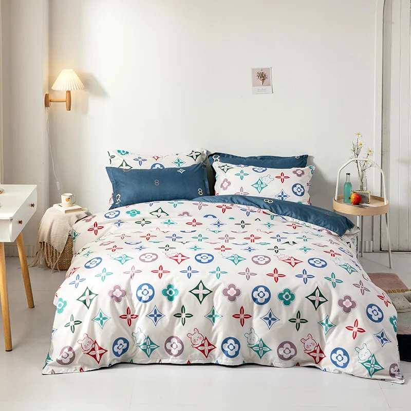 Модное постельное белье для детей пододеяльник + простыни из хлопка наволочки