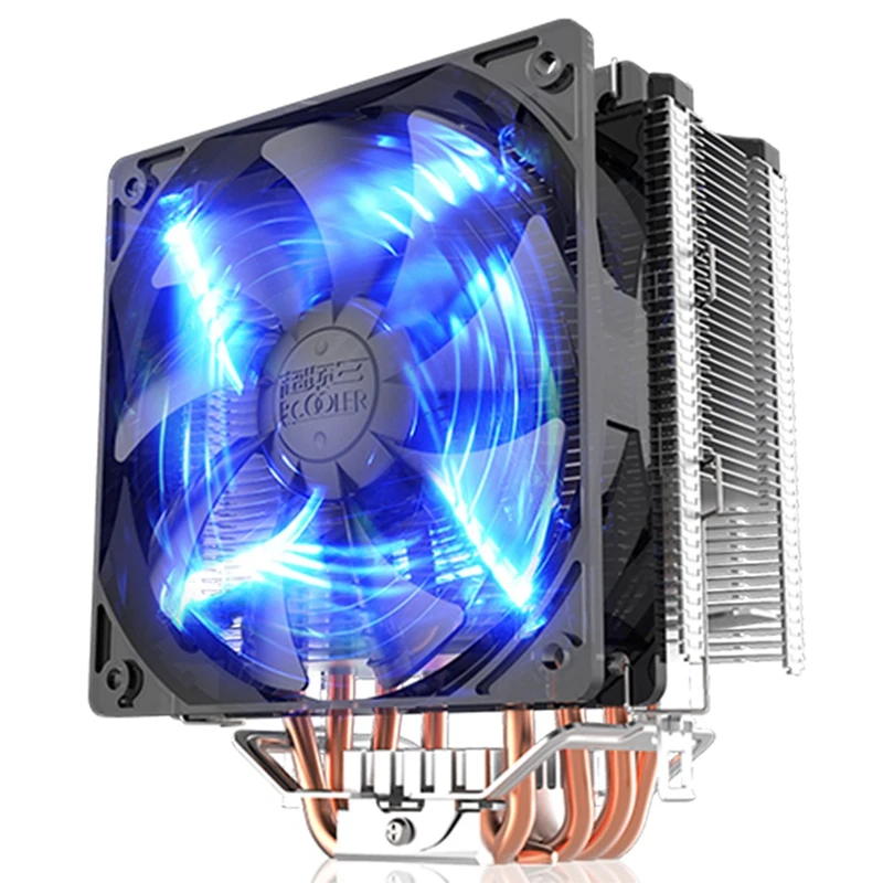 

PCCOOLER Donghai X5 1216 Desktop Computer Host Copper Tube CPU Radiator Multi-Platform ligent Temperature Control LED Fan