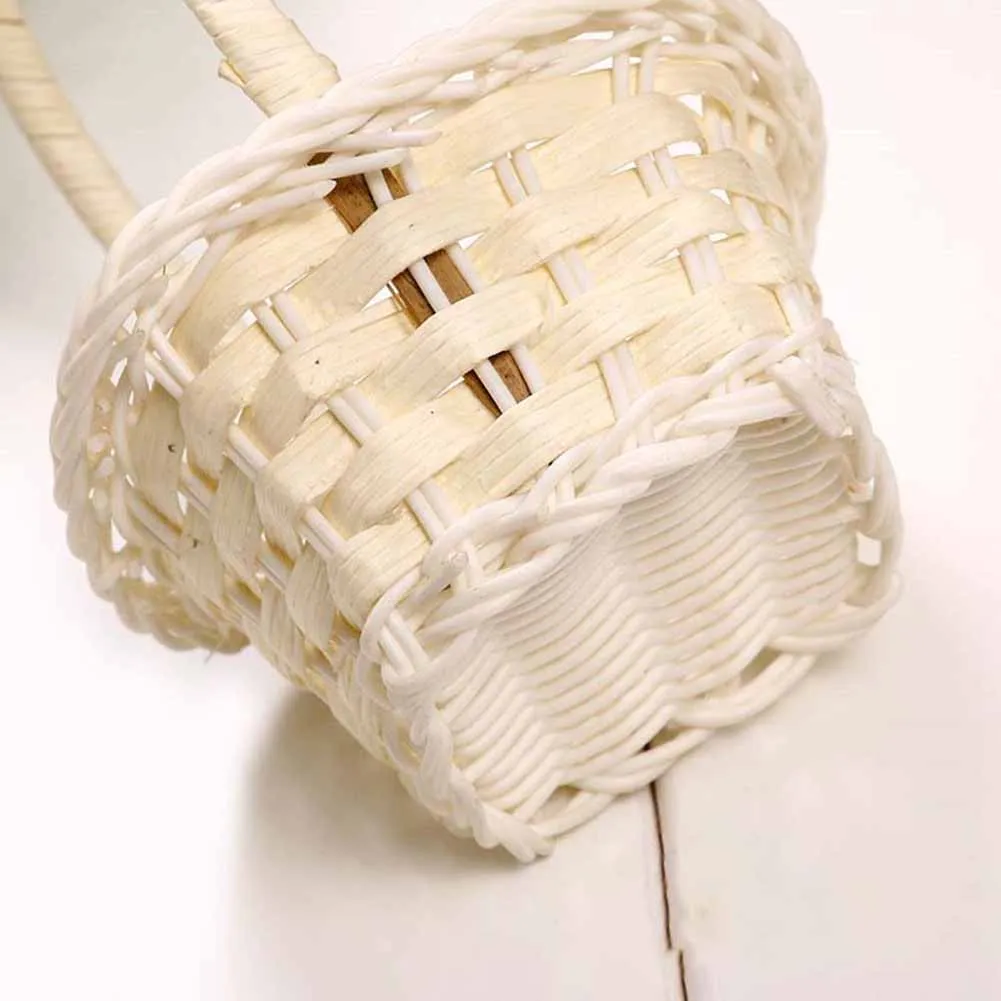 Пластиковая плетеная корзина для овощей фруктов пикника сада коробка хранения